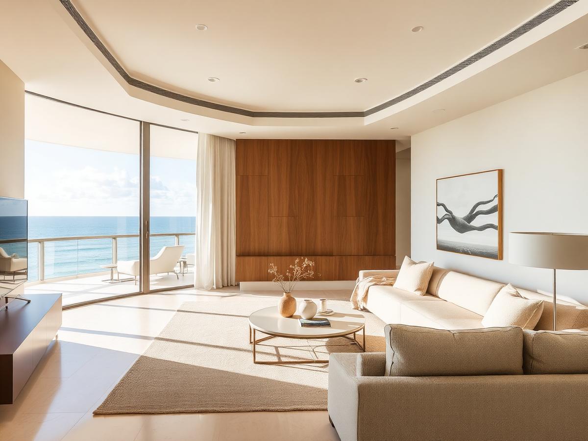 Rental realtor services in Hollywood, FL — modern coastal interior